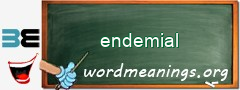 WordMeaning blackboard for endemial